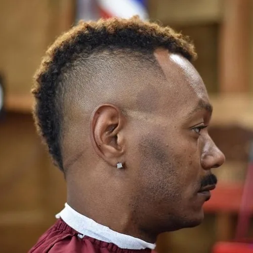 Faux Hawk Fro para hombres negros