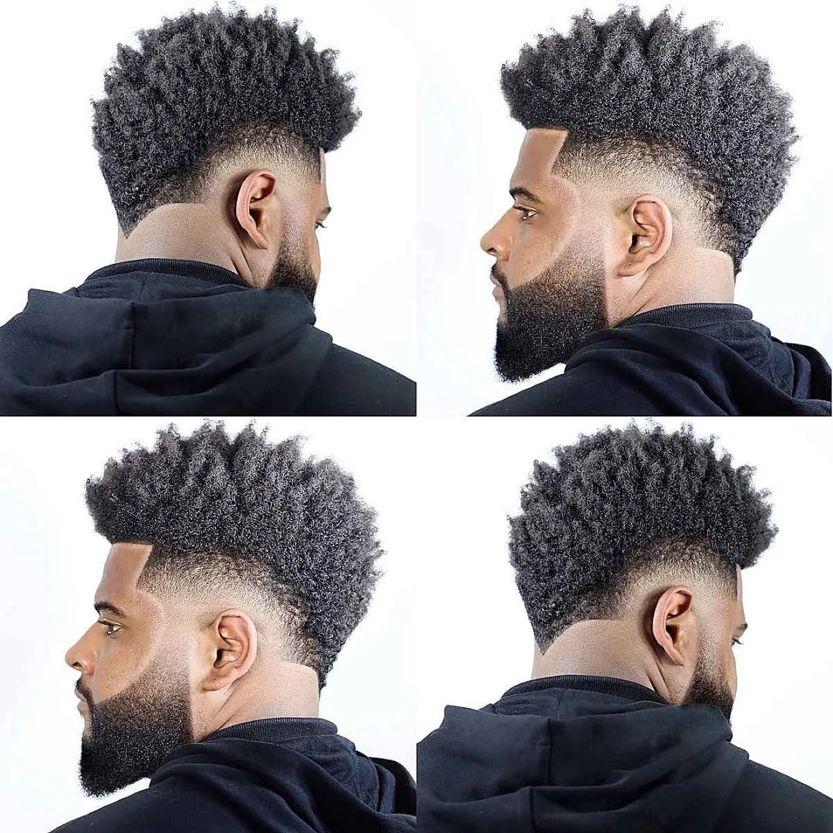Fohawk con efecto de desvanecimiento
