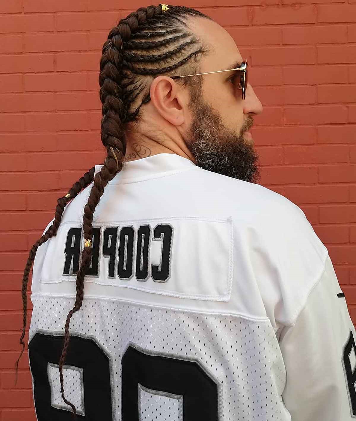 Peinado largo con trenzas