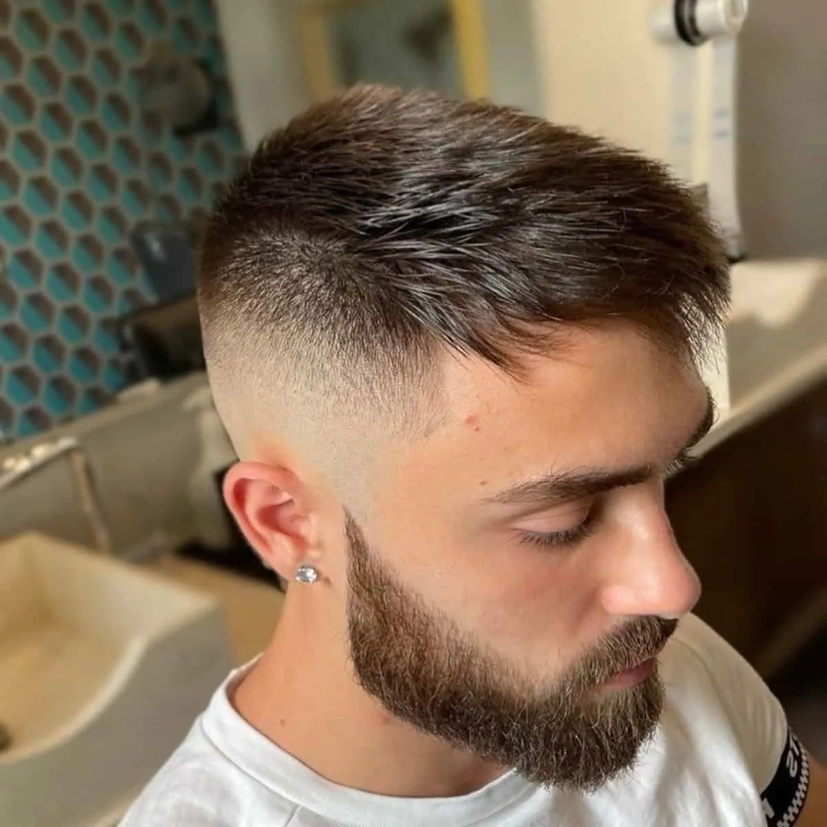 Piel desvanecida Faux Hawk