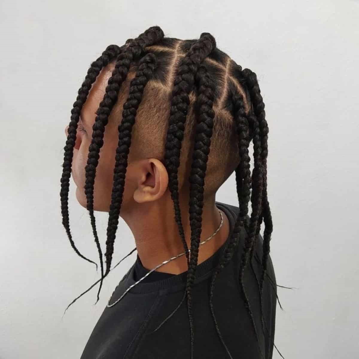 Trenzas de caja grande