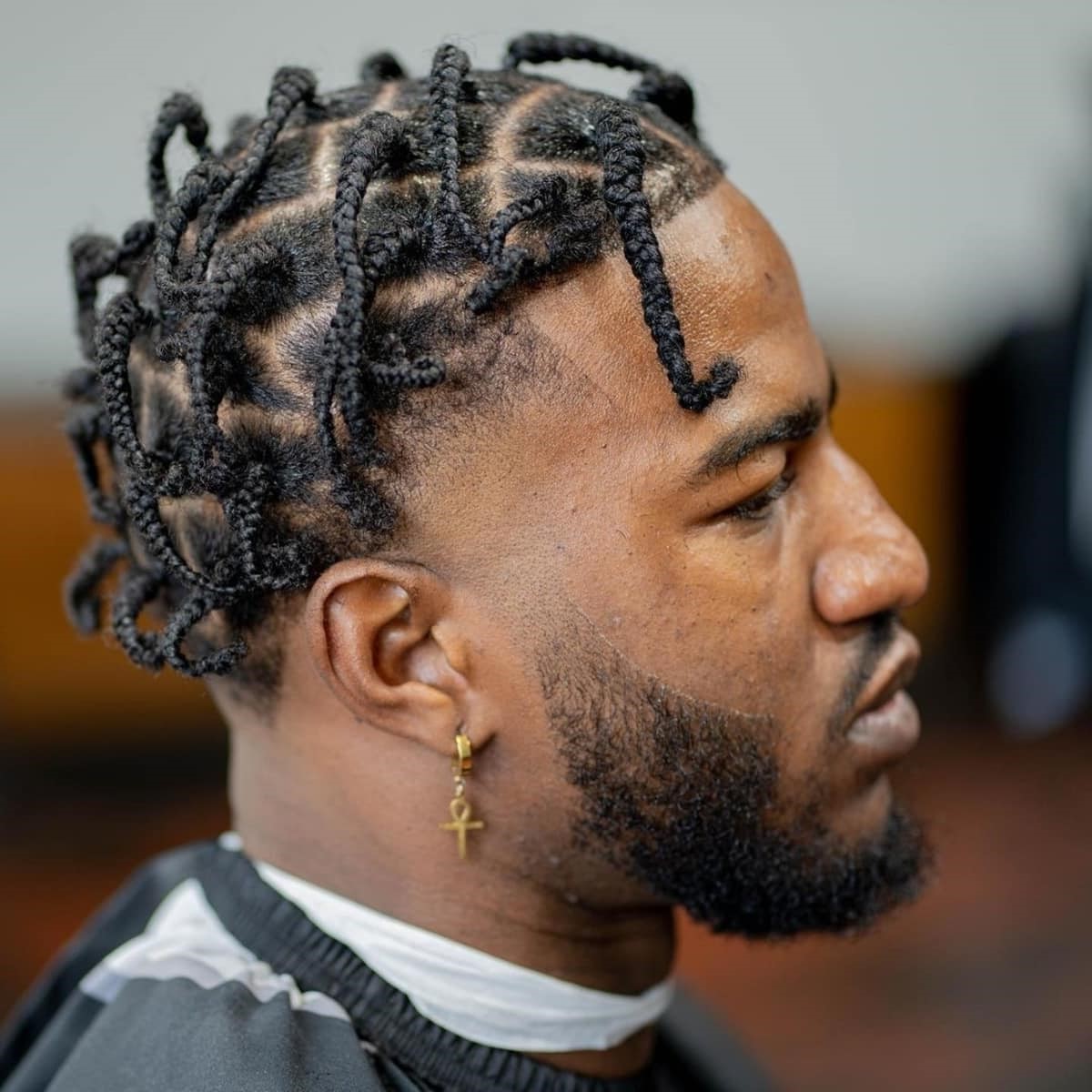 Trenzas de caja pequeña para hombres