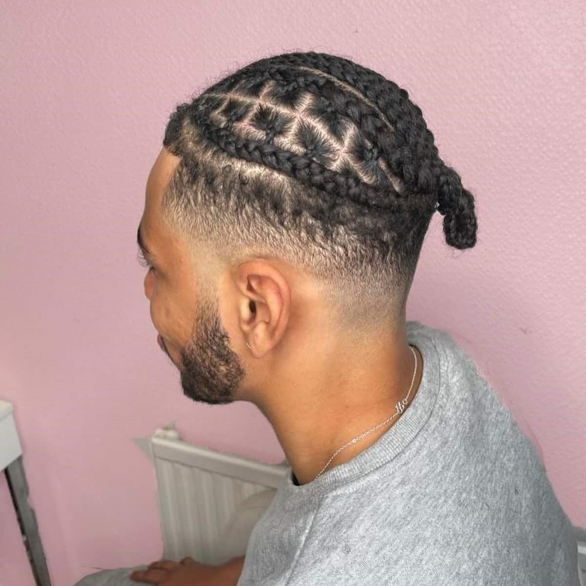 Trenzas de maíz con trenzas de caja