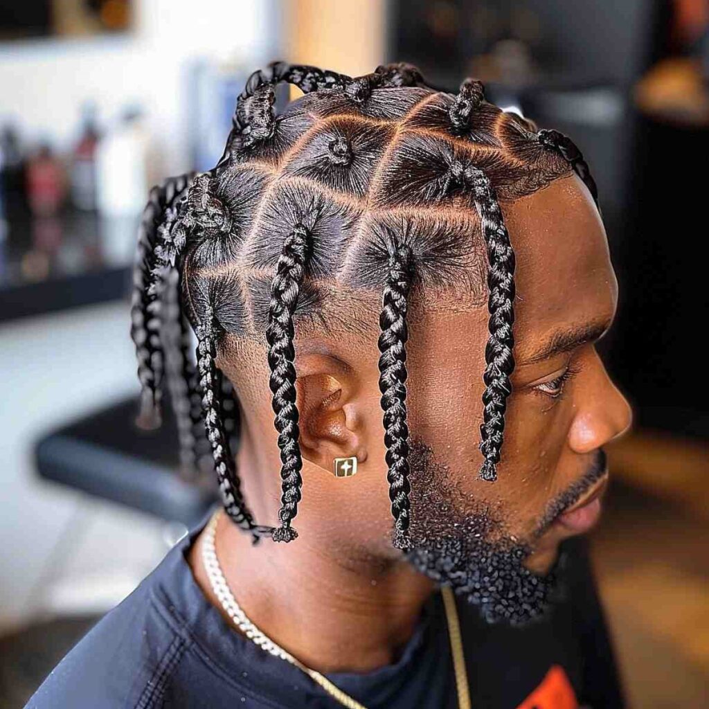 Las 30+ trenzas peinados para hombres en este momento 2024
